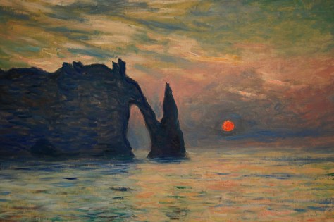 Tramonto ad Etretat - Monet
