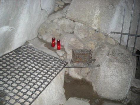 La pietra dove riposava San Francesco 